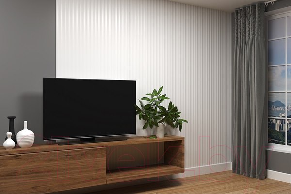 Изображение товара Панель МДФ Grace 3D Breeze BR01 Белая (2750х160х10мм)
