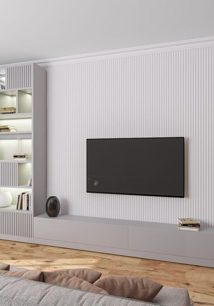 Изображение товара Панель МДФ Grace 3D Breeze BR01 Белая (2750х160х10мм)