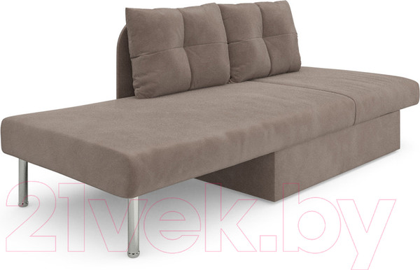 Изображение товара Тахта Mebel-Ars Алиса (бархат серо-шоколадный Star Velvet 60 Coffee)