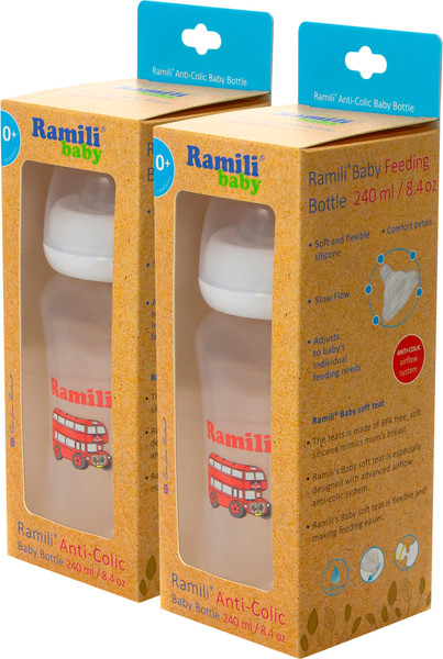 Изображение товара Набор бутылочек для кормления Ramili Baby ML240X2 (240мл, 2шт)