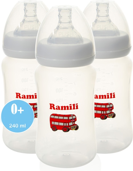 Изображение товара Набор бутылочек для кормления Ramili Baby ML240X3 (240мл, 3шт)