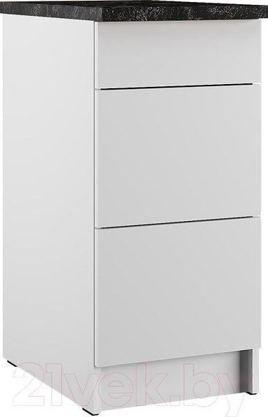 Изображение товара Шкаф-стол кухонный Eligard Urban ШСК 40 3Я (белый/кастилло темный)