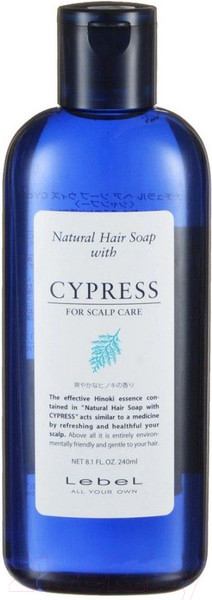 Изображение товара Шампунь для волос Lebel Против перхоти Natural Hair Soap Cypress (240мл)