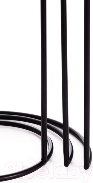 Изображение товара Комплект журнальных столиков Tetchair Secret De Maison Runa (алюминиевый сплав/черный/античная медь)