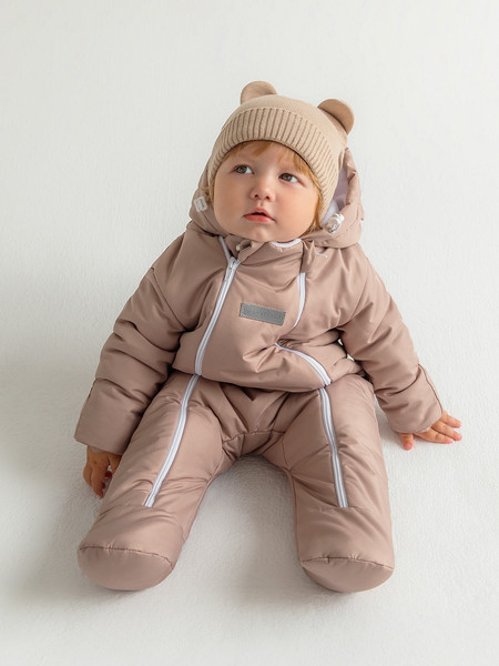 Изображение товара Комбинезон прогулочный детский Amarobaby Spring / AB-OD23-6201-BEG-62 (бежевый, р.62)