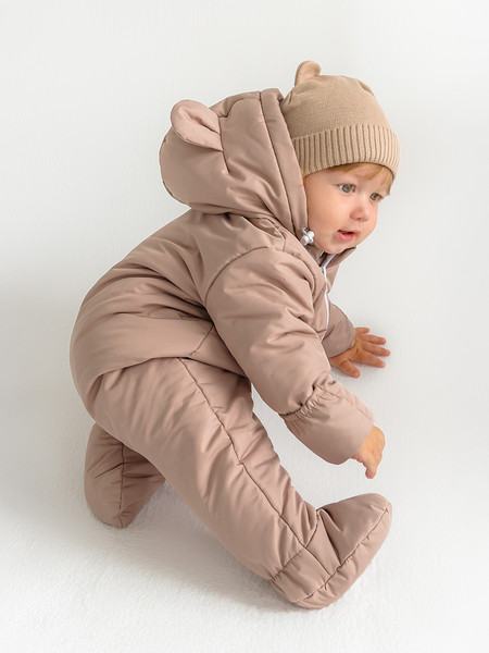 Изображение товара Комбинезон прогулочный детский Amarobaby Spring / AB-OD23-6201-BEG-62 (бежевый, р.62)