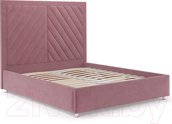 Изображение товара Двуспальная кровать Mebel-Ars Мишель 160 (велюр пудра НВ-178 18)