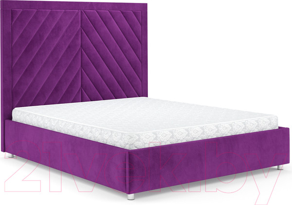Изображение товара Двуспальная кровать Mebel-Ars Мишель 160 (фиолетовый)