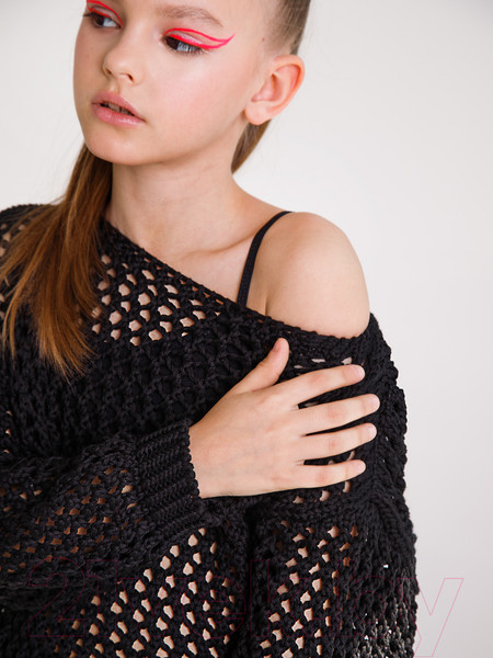 Изображение товара Джемпер детский Amarobaby Knit Trend / AB-OD21-KNITT2602/09-140 (черный, р.140)