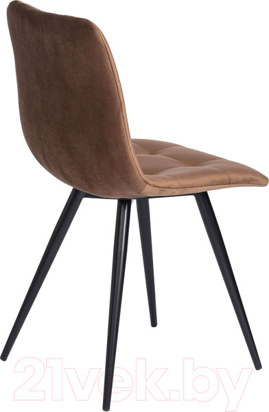 Изображение товара Стул Tetchair Chilly ткань/металл (коричневый Barkhat 12/черный)
