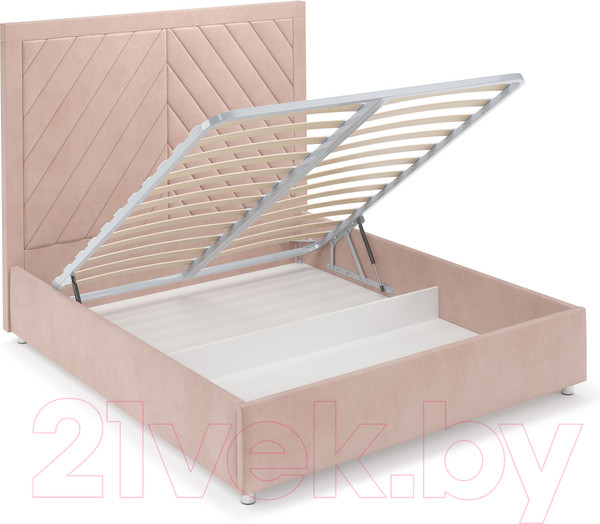 Изображение товара Двуспальная кровать Mebel-Ars Мишель 160 (кордрой бежевый)