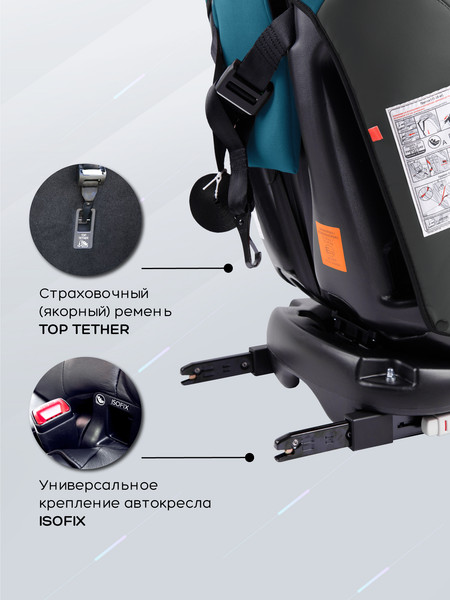 Изображение товара Автокресло Amarobaby Isofix / AMARO-2003-BrBi (бирюзовый)