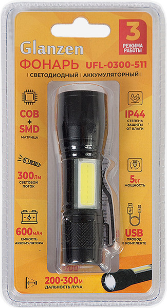 Изображение товара Фонарь Glanzen UFL-0300-511