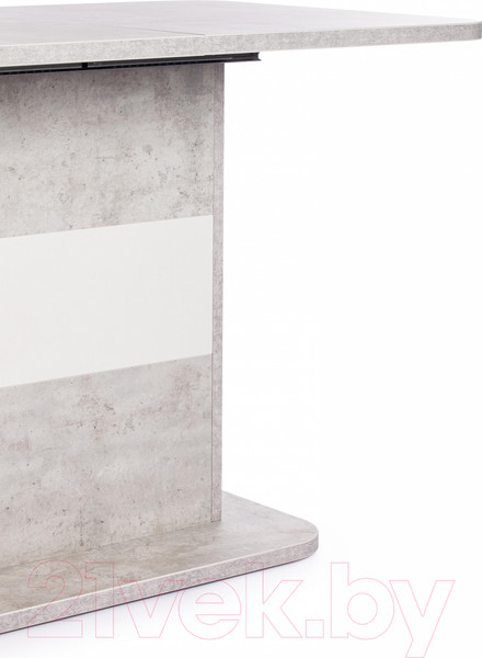 Изображение товара Обеденный стол Tetchair Smart 105-140x68.6х75 (белый бетон/белый)