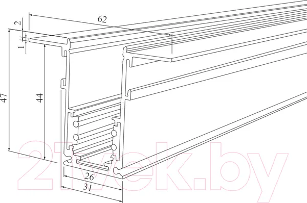 Изображение товара Шинопровод Elektrostandard Slim Magnetic 85087/00 (белый)
