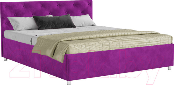 Изображение товара Полуторная кровать Mebel-Ars Классик 140 (фиолетовый)