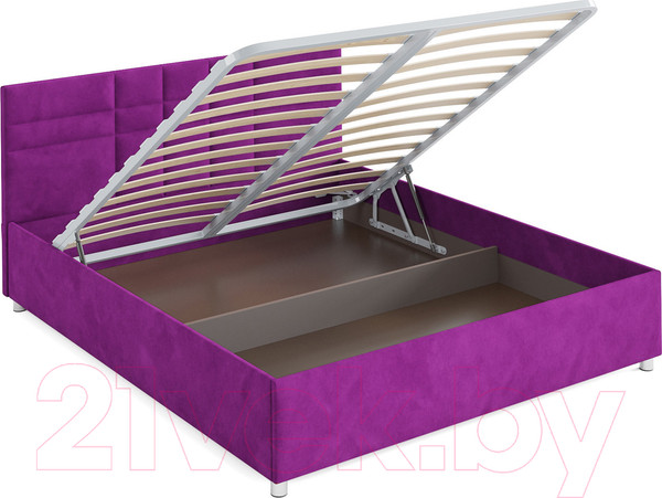 Изображение товара Двуспальная кровать Mebel-Ars Нью-Йорк 160 (фиолетовый)