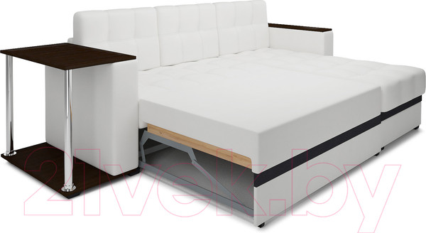 Изображение товара Диван угловой Mebel-Ars Атланта (экокожа белый)