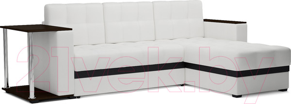 Изображение товара Диван угловой Mebel-Ars Атланта (экокожа белый)