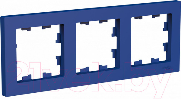 Изображение товара Рамка для выключателей и розеток Systeme (Schneider) Electric AtlasDesign ATN001103 (аквамарин)