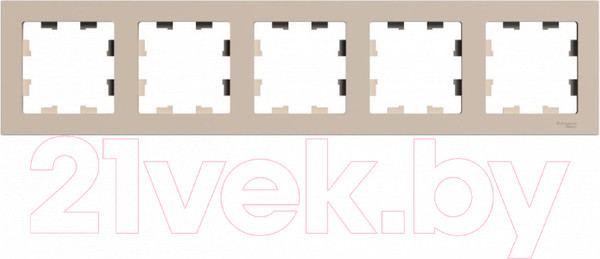 Изображение товара Рамка для выключателей и розеток Systeme (Schneider) Electric AtlasDesign ATN001205 (песочный)