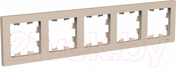 Изображение товара Рамка для выключателей и розеток Systeme (Schneider) Electric AtlasDesign ATN001205 (песочный)