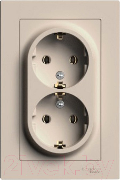 Изображение товара Розетка Systeme (Schneider) Electric AtlasDesign ATN001224 (песочный)