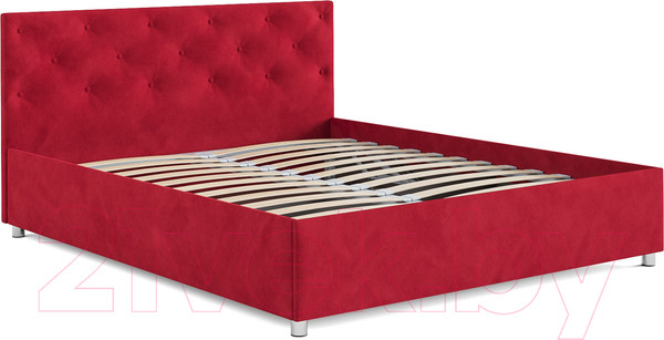 Изображение товара Полуторная кровать Mebel-Ars Классик 140 (кордрой красный)