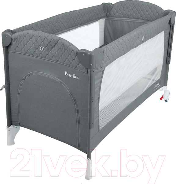 Изображение товара Кровать-манеж INDIGO Bon-Bon (серый)