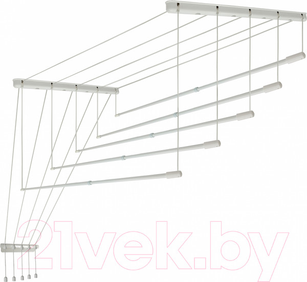 Изображение товара Сушилка для белья Comfort Alumin Group Потолочная телескопическая 5 прутьев 140-250см (алюминий)