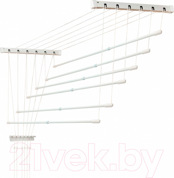 Изображение товара Сушилка для белья Comfort Alumin Group Потолочная телескопическая 6 прутьев 140-250см (алюминий)