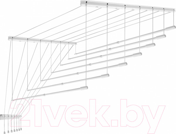 Изображение товара Сушилка для белья Comfort Alumin Group Потолочная телескопическая 7 прутьев 140-250см (алюминий)