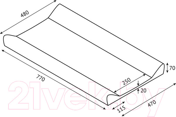 Изображение товара Доска пеленальная Polini Kids Коала / 0002628