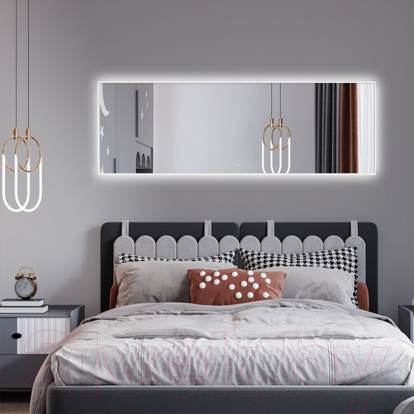 Изображение товара Зеркало Алмаз-Люкс ЗП-164 (180x60см, с подсветкой, в алюминиевой раме)