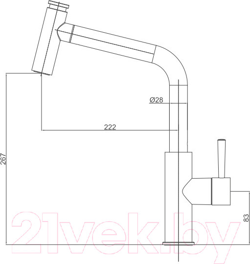 Изображение товара Смеситель Maxonor Pure Life PL4281