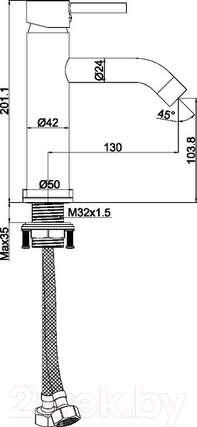 Изображение товара Смеситель Maxonor Pure Life PL1087