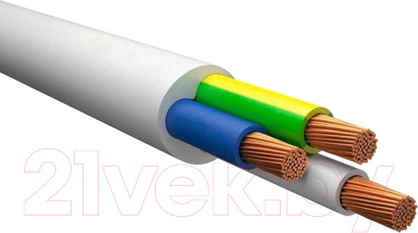 Провод силовой Автопровод ПВС-Т 2x1.0+1х1.0 3x1.0 (10м)