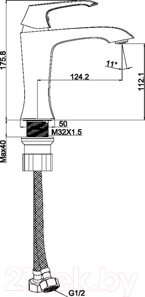 Изображение товара Смеситель Maxonor Pure Life PL1088-16