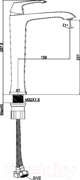 Изображение товара Смеситель Maxonor Pure Life PL1188