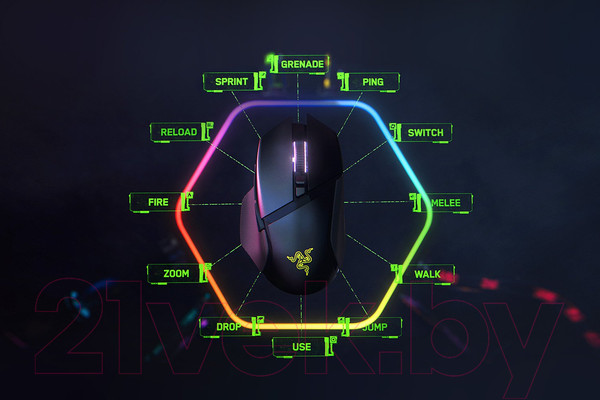 Изображение товара Мышь Razer Basilisk V3 Pro / RZ01-04620100-R3G1 (черный)