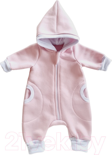 Изображение товара Комбинезон для малышей Sofi Гном с капюшоном / 3010-3 (р.56-62, розовый)