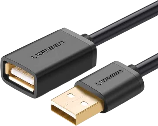 Изображение товара Удлинитель кабеля Ugreen US103 / 10313 (0.5м, черный)