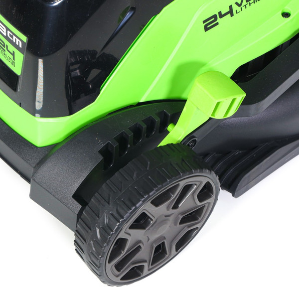 Изображение товара Газонокосилка аккумуляторная Greenworks GD24LM33 бесщеточная 24V 33см / 2516107UB (с АКБ 4Ач и ЗУ)