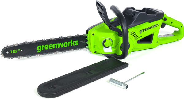 Изображение товара Пила цепная аккумуляторная Greenworks GD40CS20XK4 бесщеточная 40V 40см / 2008807UB (c АКБ 4Ач и ЗУ)
