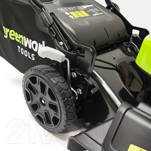 Изображение товара Газонокосилка аккумуляторная Greenworks GD40LM46SP 40V 46см / 2506807UG (с АКБ 5Ач и ЗУ)