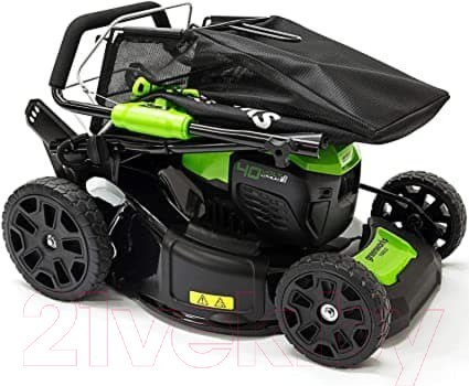 Изображение товара Газонокосилка аккумуляторная Greenworks GD40LM46SP 40V 46см / 2506807UG (с АКБ 5Ач и ЗУ)