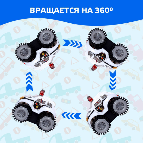 Изображение товара Автомобиль игрушечный Sima-Land Перевертыш Полиция / 2611588