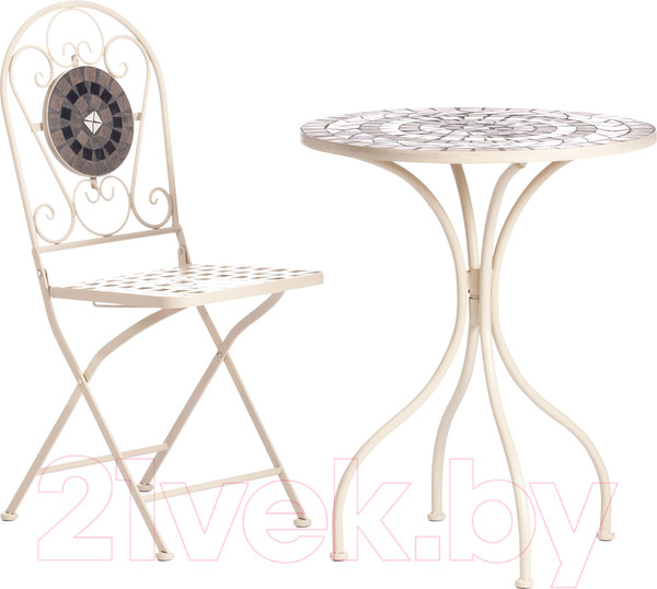 Изображение товара Стул Tetchair Secret De Maison Vicenza (металл/белый/плитка калейдоскоп)