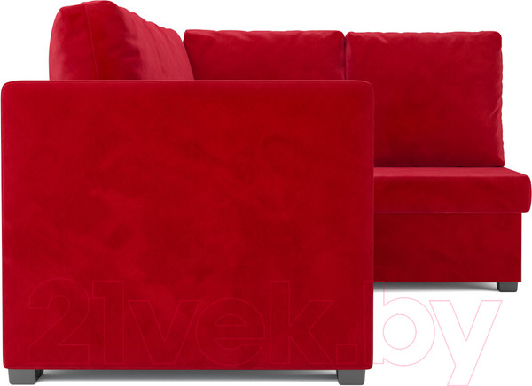 Изображение товара Диван угловой Mebel-Ars Мансберг (кордрой красный)