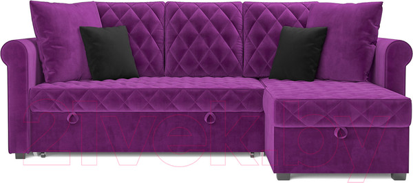 Изображение товара Диван угловой Mebel-Ars Берлин (фиолетовый)